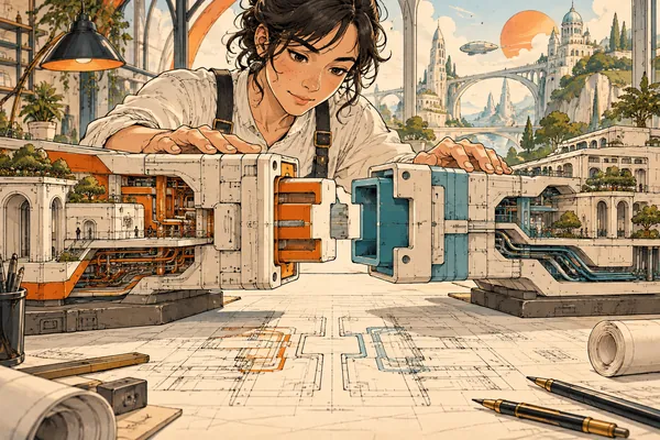 Illustration manga — Une bonne API commence par un contrat clair.